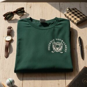 Aeropostale Dark Green Golf Club Tee